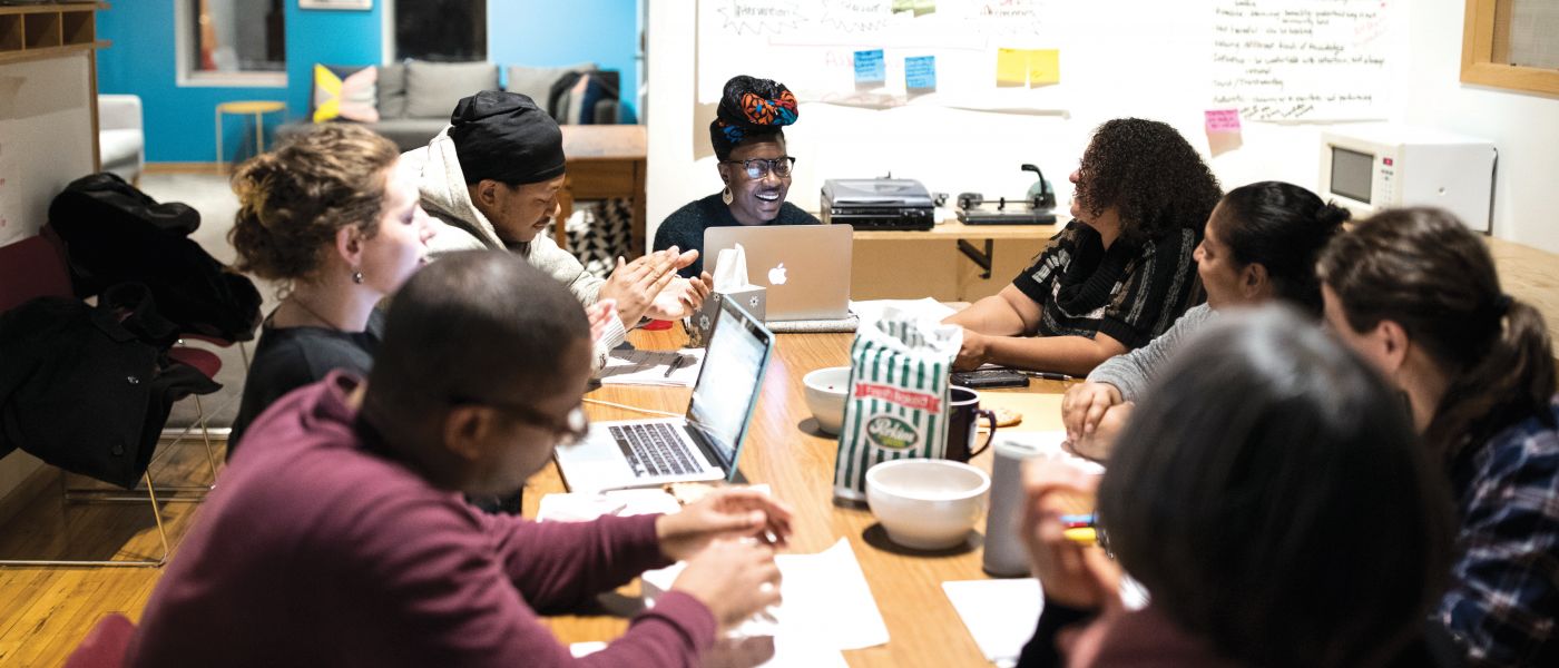 BRIDGE team at a working session