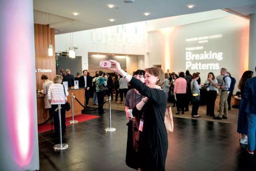 Attendees connect at the Charities Review Council’s FORUM 2019