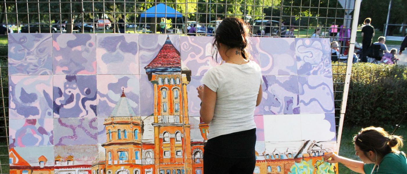 Paint Our Castle community mural