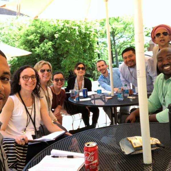 Owens (front) and his cohort for Young American Leaders Program at Harvard