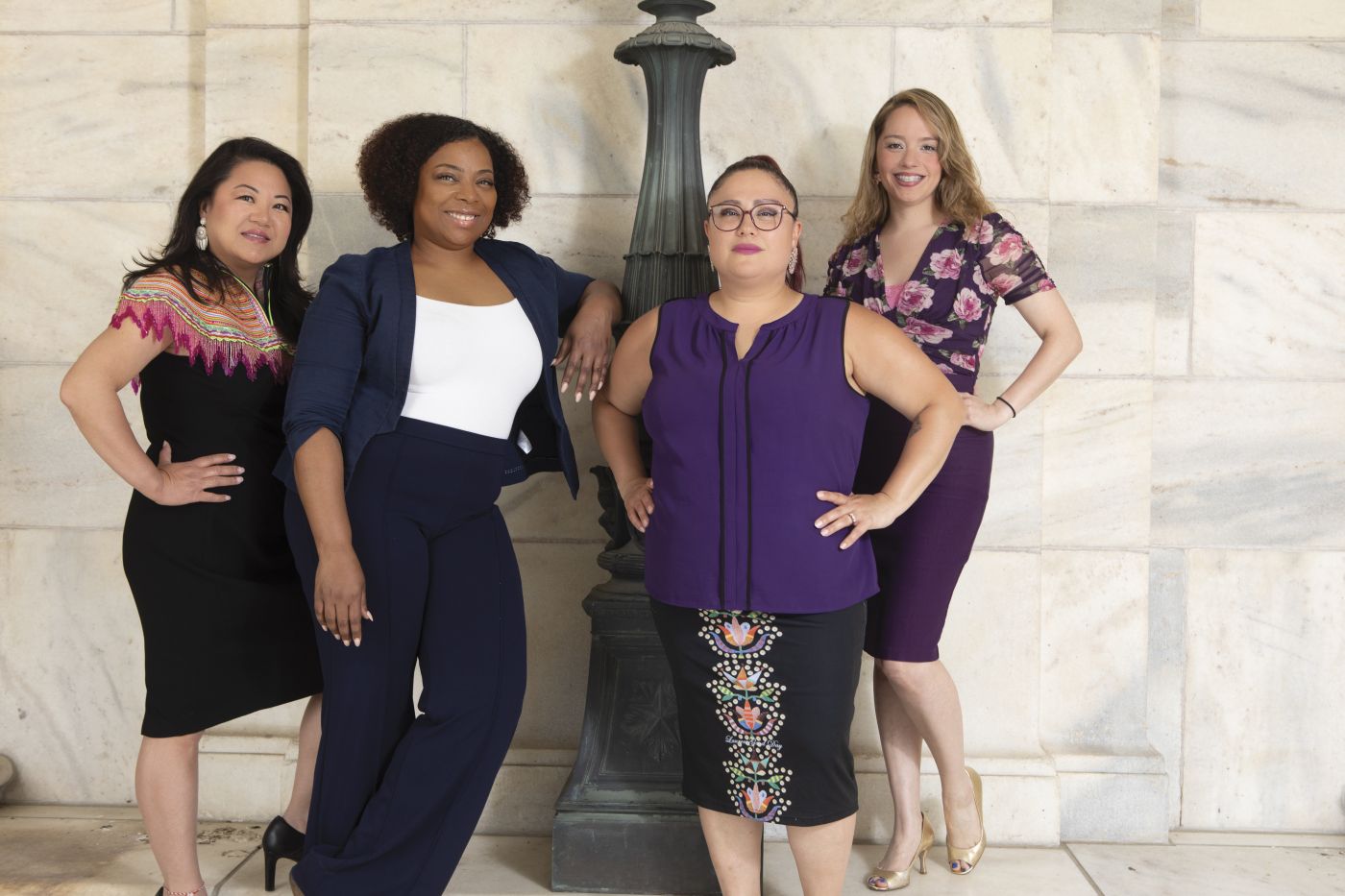 ThaoMee Xiong, Shanaya Dungey, Nikki Pieratos, and Irma Márquez Trapero