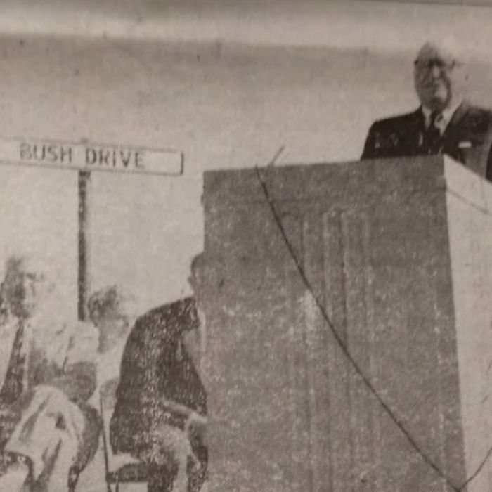 Dedication picture of the A.G. Bush Industrial Site